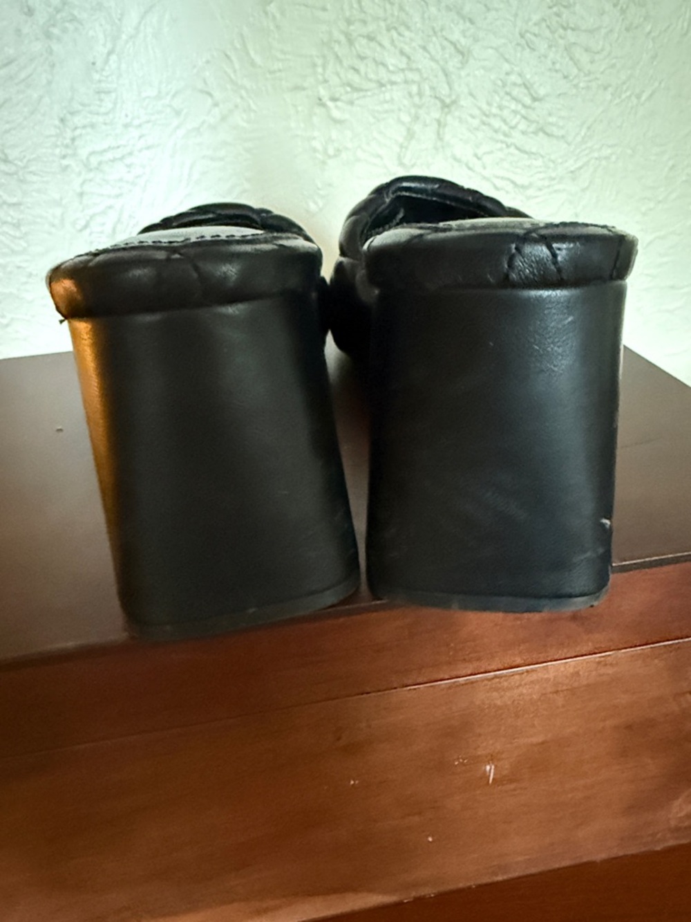 Zara Black Quilted Square-Toe Block Heel Mules - Picture 4 of 8